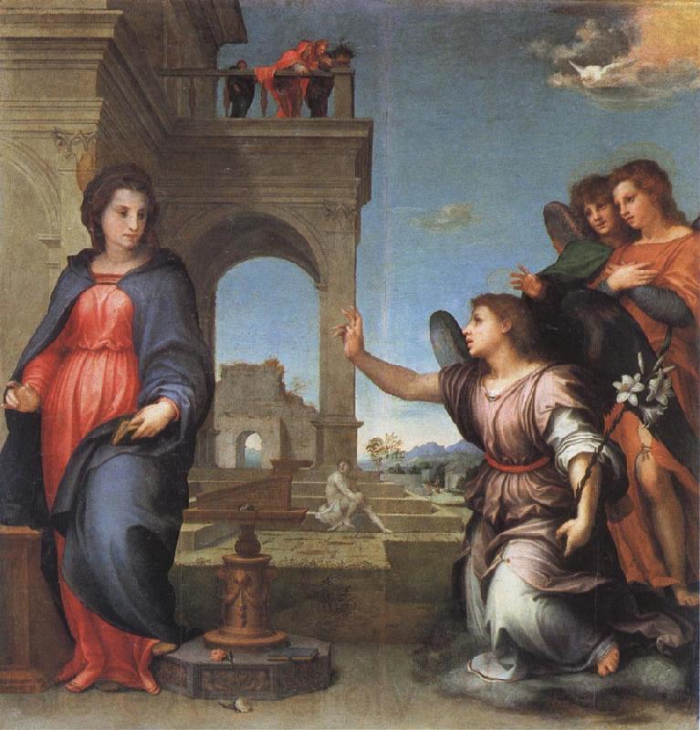 Andrea del Sarto The Annunciation Norge oil painting art